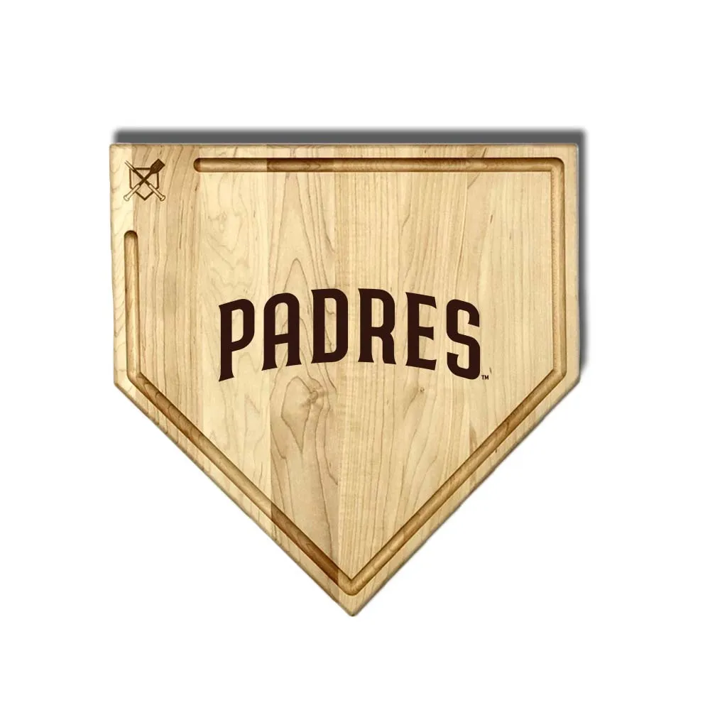 San Diego Padres Home Plate Cutting Boards | Multiple Sizes | Multiple Designs