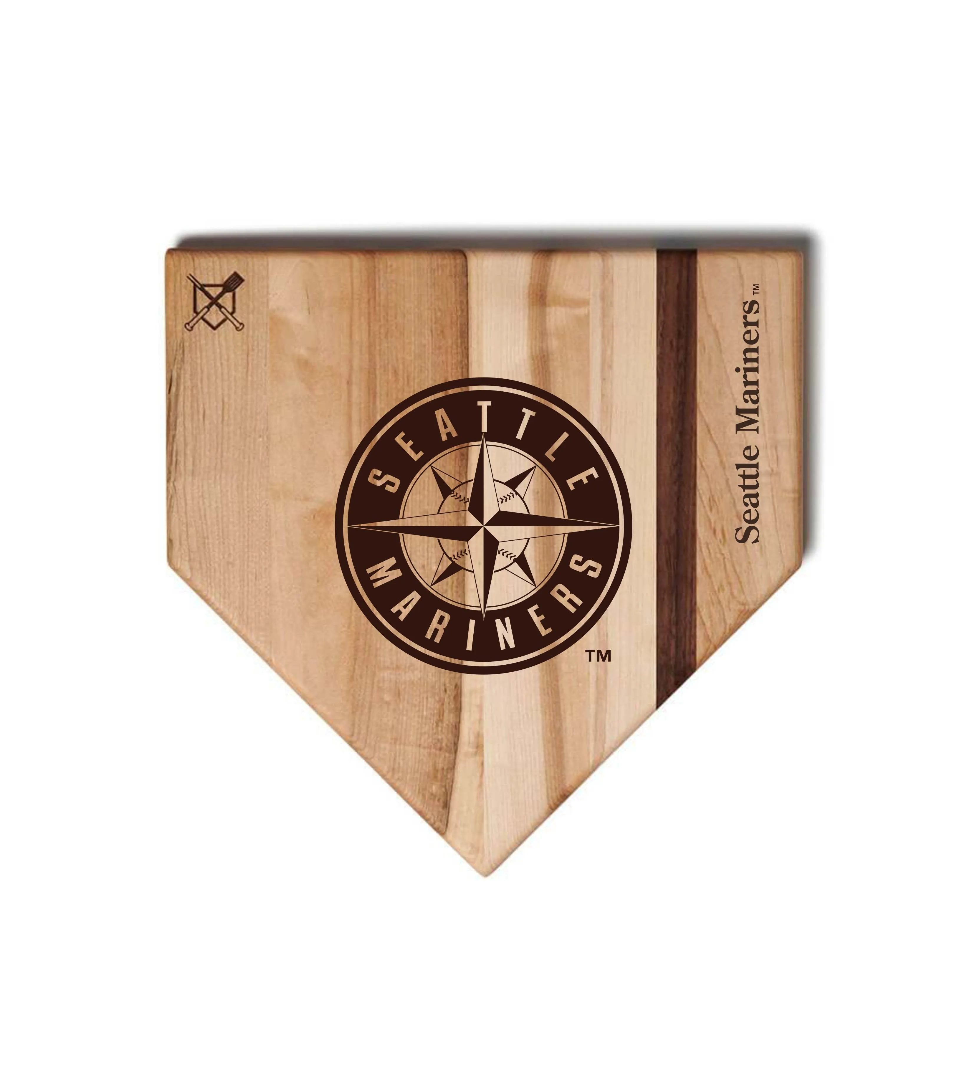 Seattle Mariners Home Plate Cutting Boards | Multiple Sizes | Multiple Designs