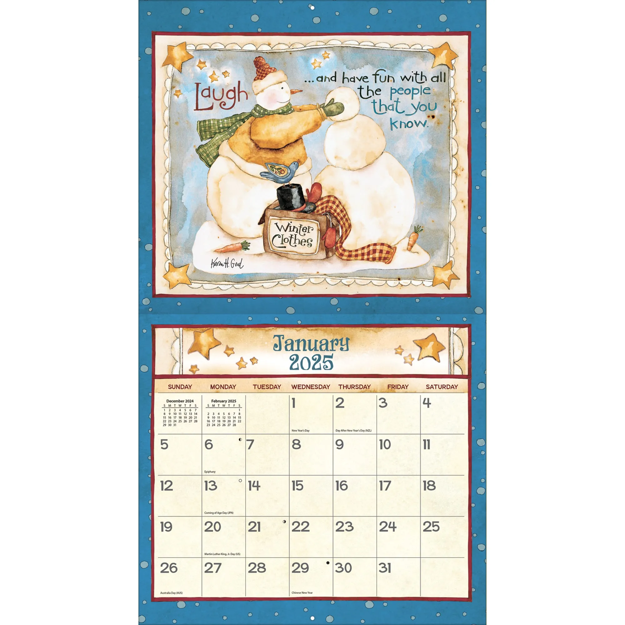 Simple Life 2025 | Wall Calendar