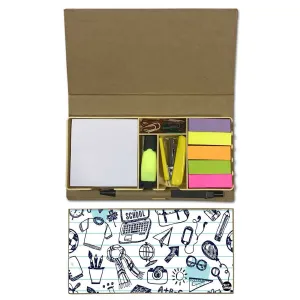 Stationery Kit Desk Organizer Memo Notepad - Back To School Classroom