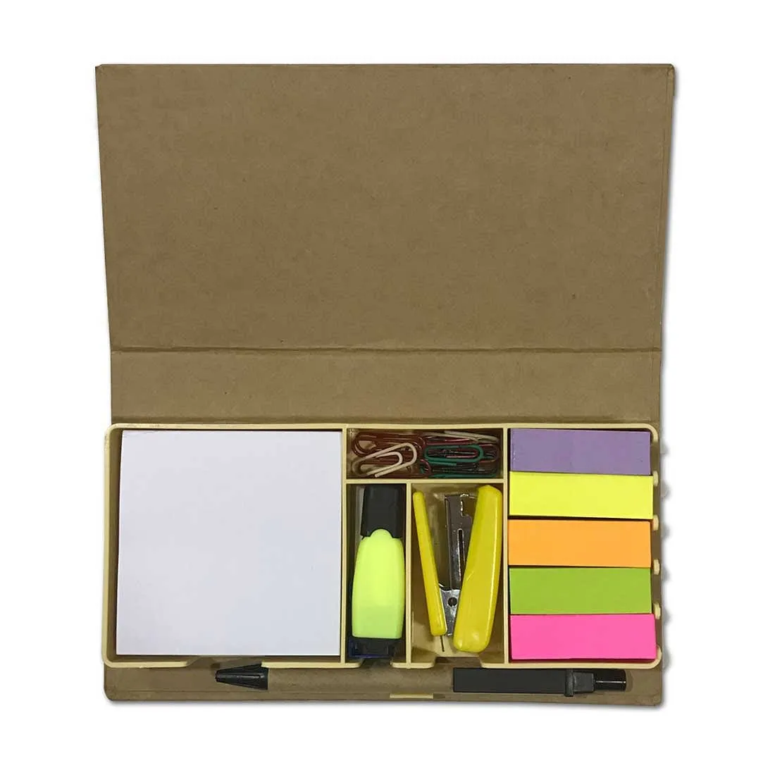 Stationery Kit Desk Organizer Memo Notepad - Bright Jungle