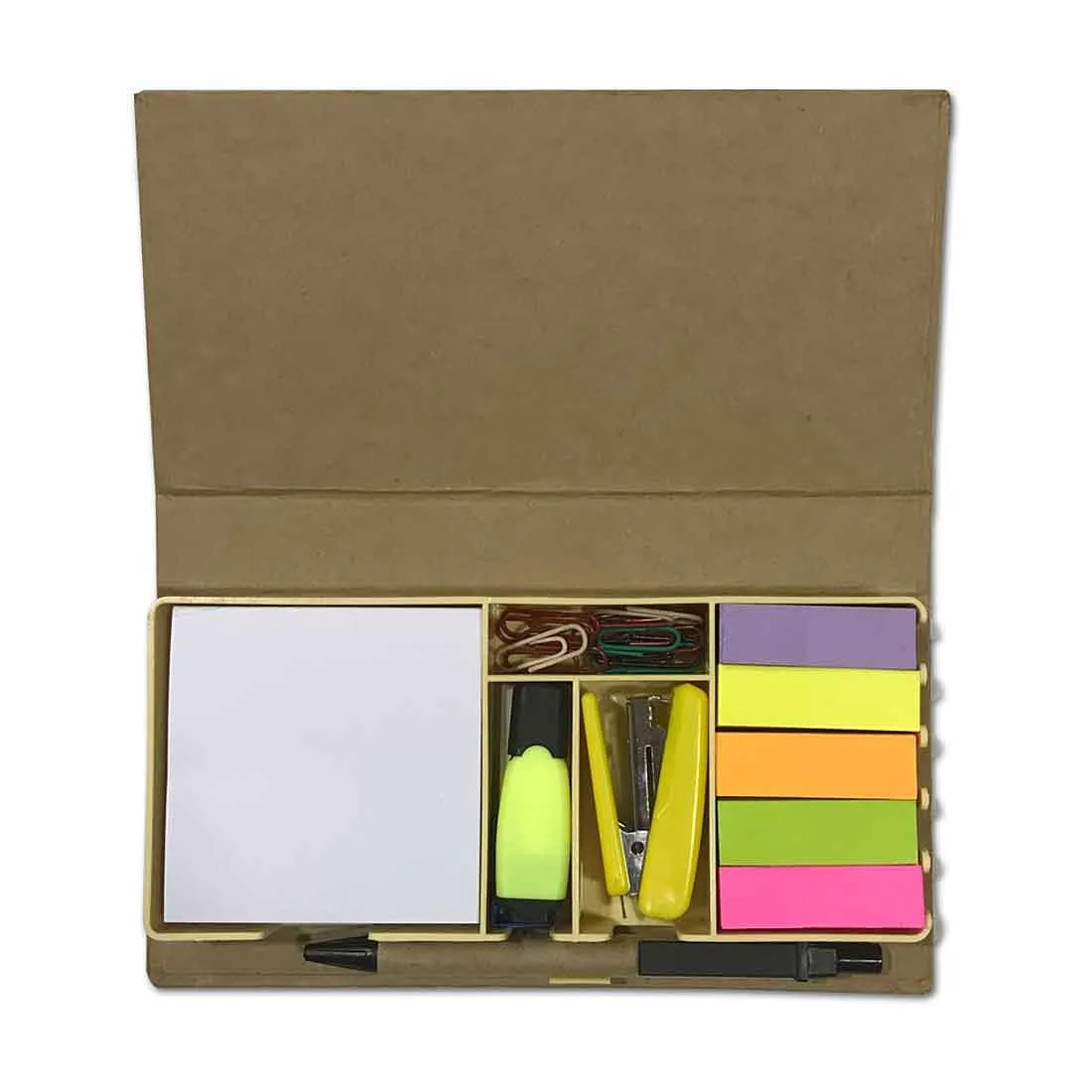 Stationery Kit Desk Organizer Memo Notepad - Chai