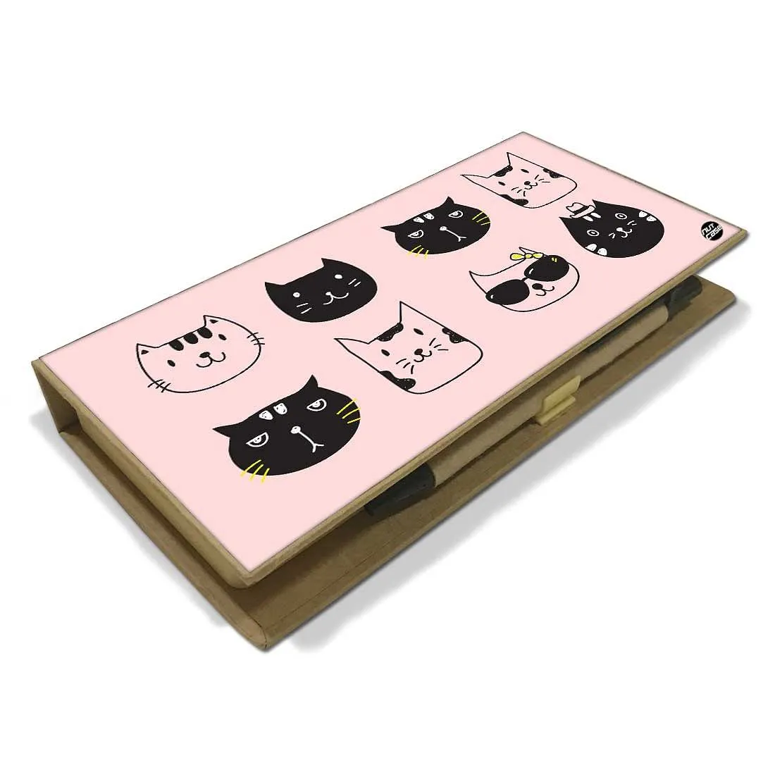 Stationery Kit Desk Organizer Memo Notepad - Cute Cats Kitty