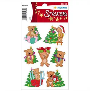 Stickers Christmas Bears (15264)