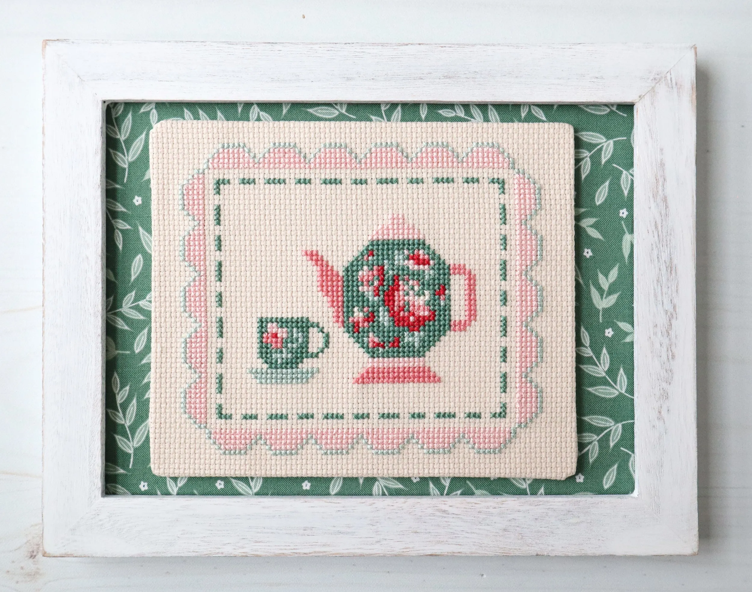 Tea Party Cross Stitch PDF Pattern