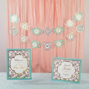 Tea Time Par-Tea Decor Kit with Signs & Banners