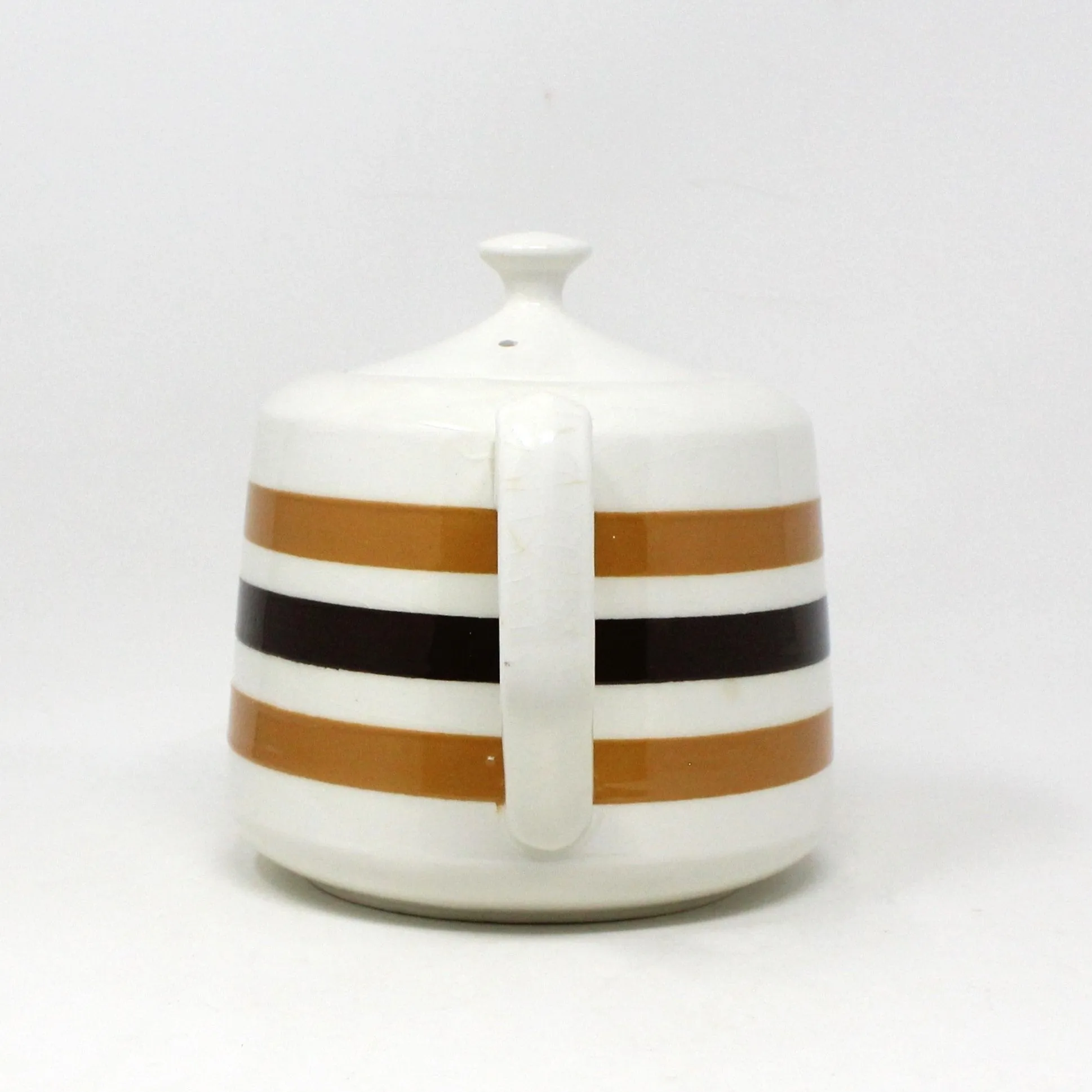 Teapot, Carrigaline, Colleen Striped Teapot, Mid Century Ireland Pottery, Vintage