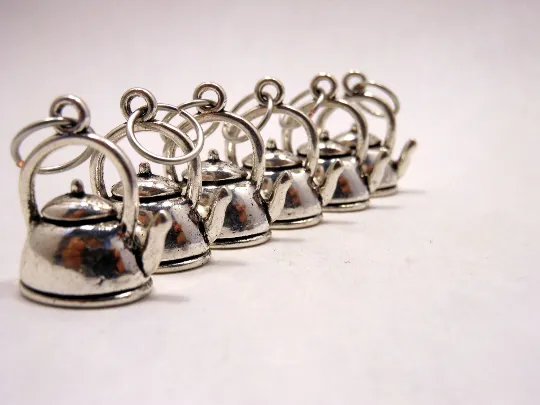 Teapots: Set of 6 Stitch Markers