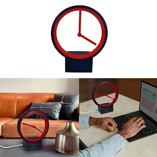 Techinal Simple and Elegant Desktop Clock High Craftsmanships Timepieces Perfect for Creating Quiet Homes Atmospheres Decors Stylish Timepieces