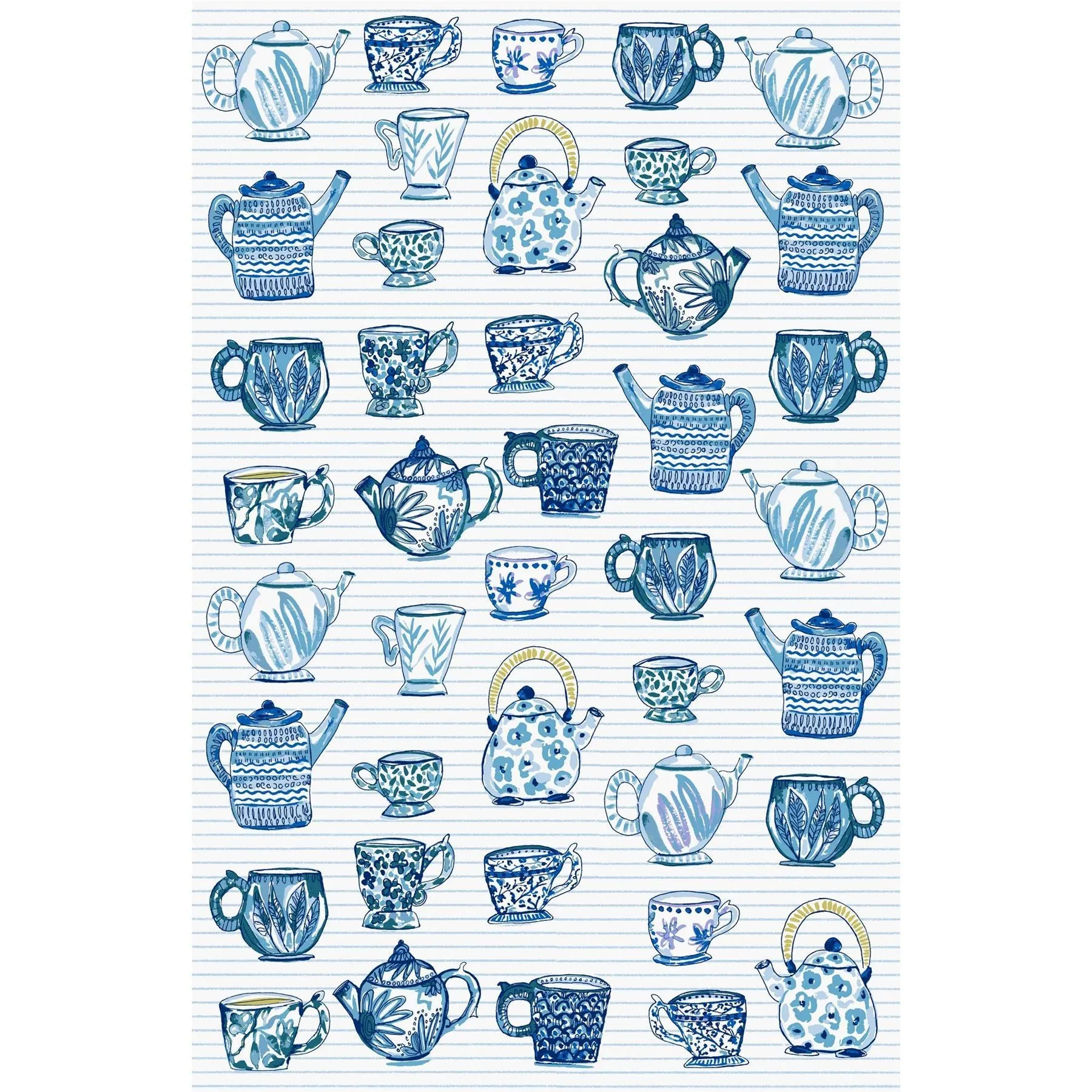 Ulster Weavers Cotton Tea Towel - Tea Cups (100% Cotton)