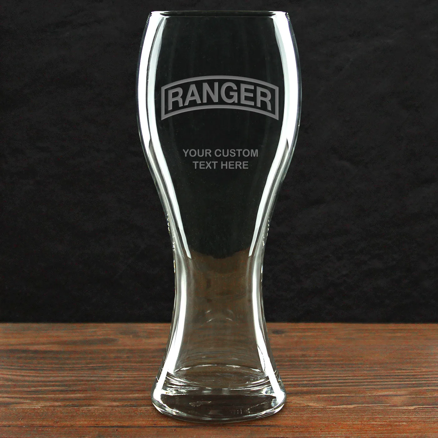 US Army 'Build Your Glass' Personalized 23 oz. Giant Pilsner Glass