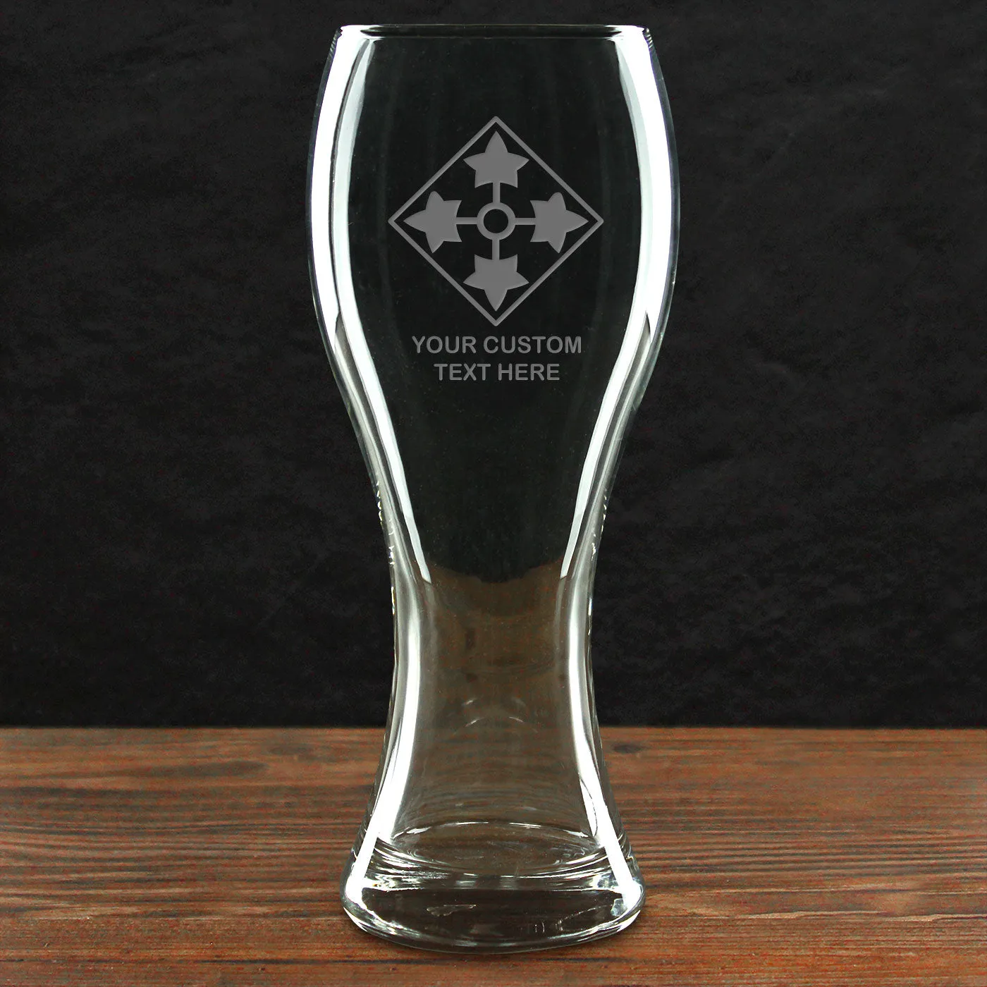 US Army 'Build Your Glass' Personalized 23 oz. Giant Pilsner Glass