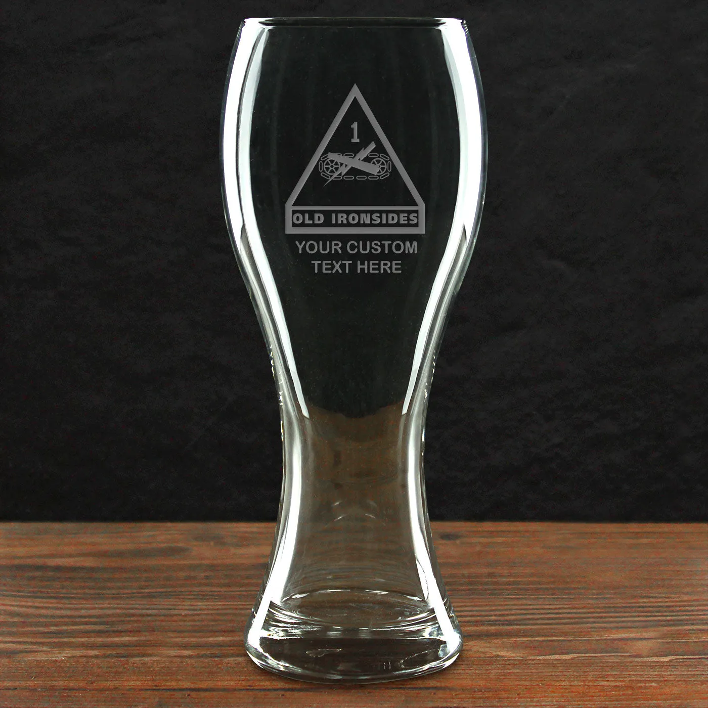 US Army 'Build Your Glass' Personalized 23 oz. Giant Pilsner Glass