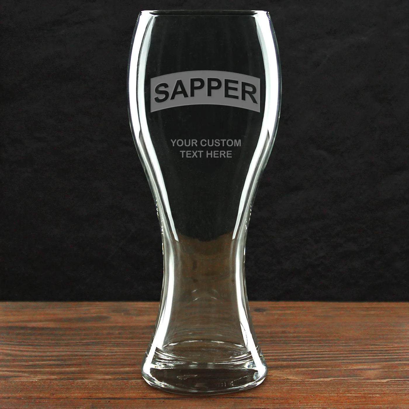 US Army 'Build Your Glass' Personalized 23 oz. Giant Pilsner Glass