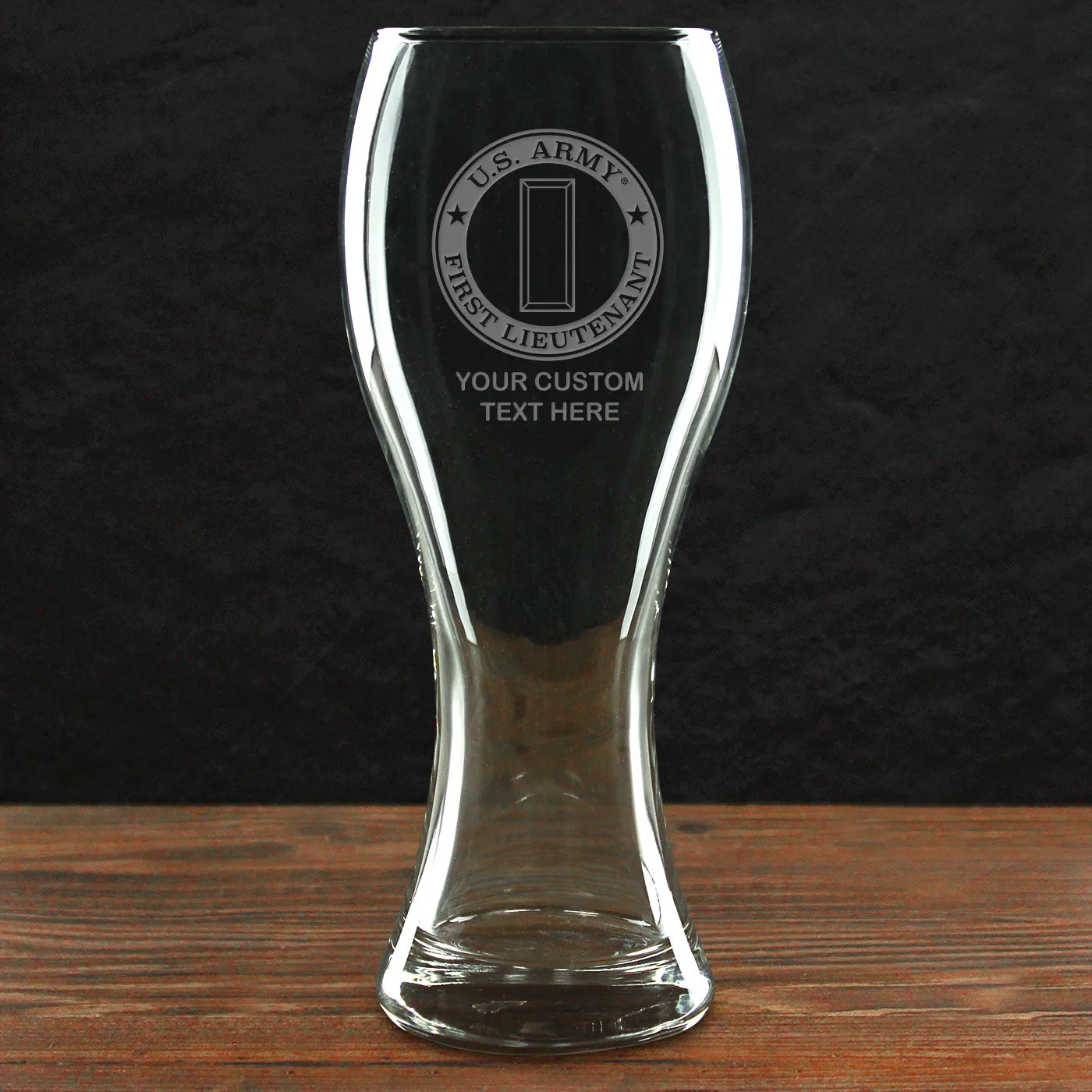 US Army 'Build Your Glass' Personalized 23 oz. Giant Pilsner Glass