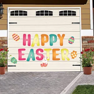 VictoryStore Jumbo Easter Garage Door Magnets, 16 Pieces, Happy Easter Magnet Letters, Indoor or Outdoor Thick Magnets, Garage Door Decals, 20086