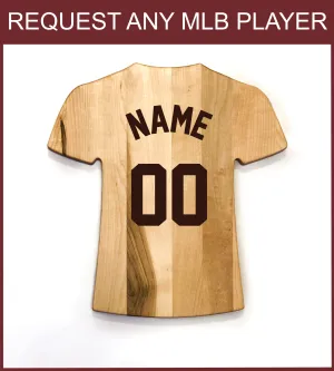 Vigilates de Texas Team Jersey Cutting Board | Choose Your Favorite MLB Player | Customize With Your Name & Number | Add a Personalized Note (en Español)