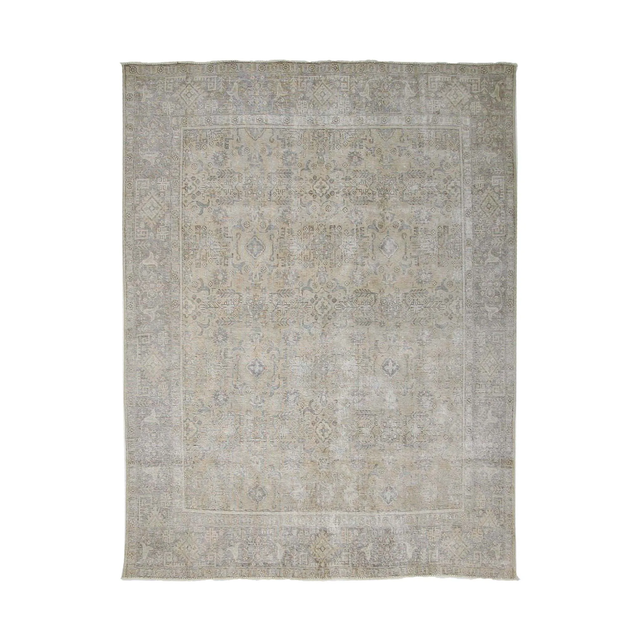 Vintage 9.7' x 12.4' Wool Rug