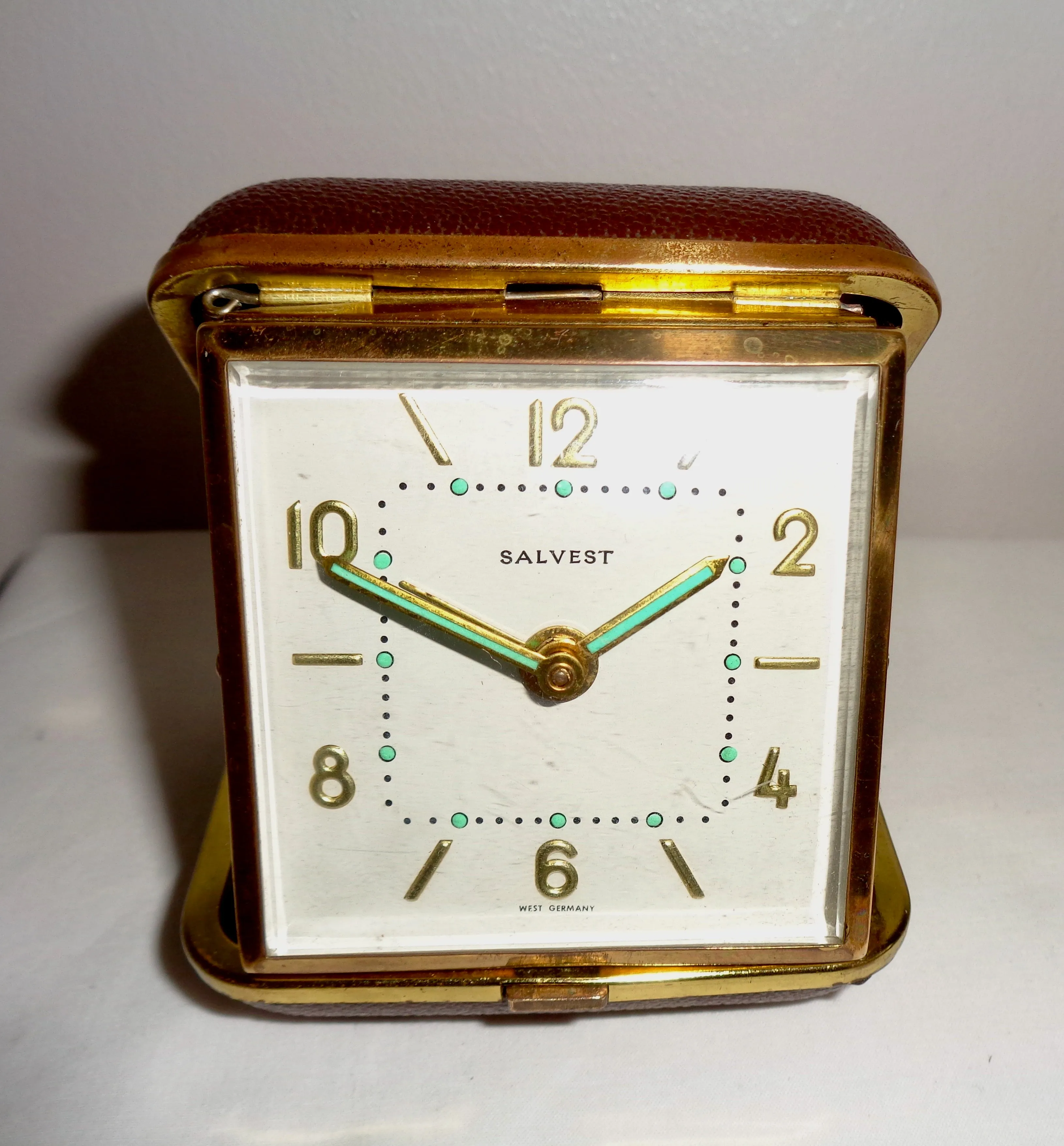 Vintage Salvest Folding Travel Alarm Clock