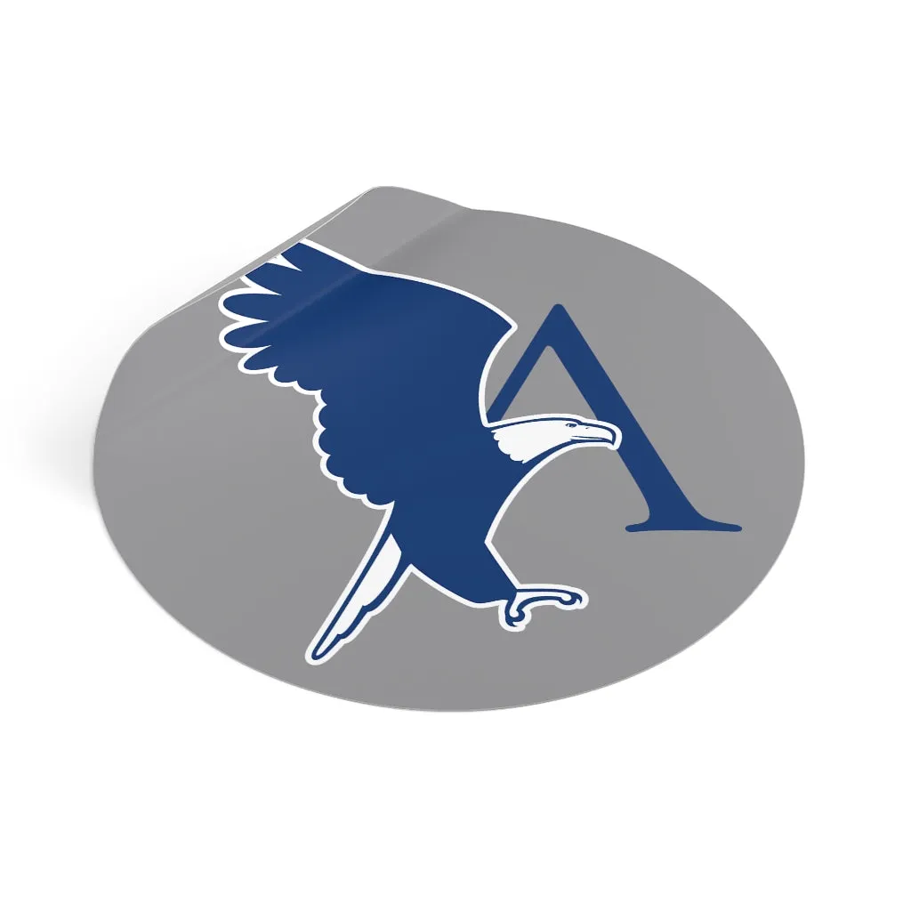 Vinyl Sticker with Eagle A Logo-Grey