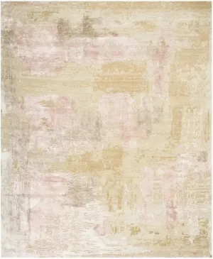 Wool & Silk CGS05 Shale/Dusky Rose Rug